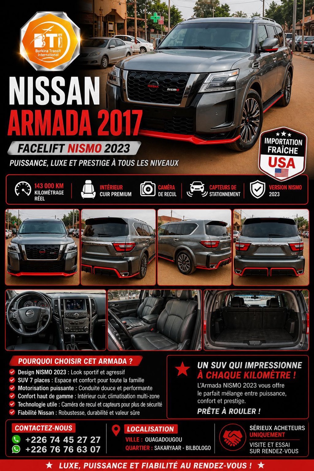 Nissan Armada disponible chez BTI